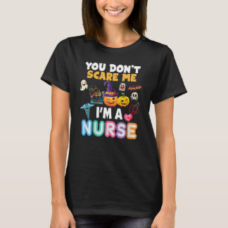 Camiseta No Me Asustas Soy Una Enfermera Halloween No Puede