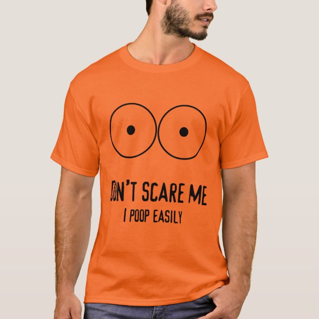 Camiseta No me asuste impulso fácilmente Halloween (Anverso)