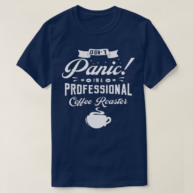 Camiseta No me asusten, soy una tostadora de café profesion (Diseño del anverso)