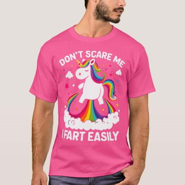 Camiseta No me asustes, me fastidio fácilmente con unicorni (Anverso)