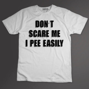 Camiseta No Me Asustes Meo Fácilmente Sarcástico Halloween