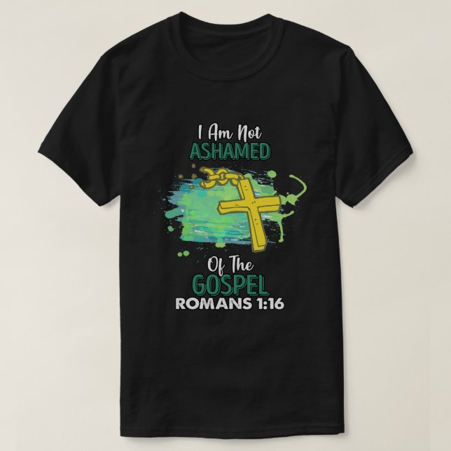 Camiseta No Me Avergonza El Humor Del Evangelio Sarcástico (Diseño del anverso)
