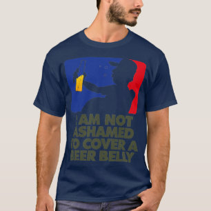 Camiseta No me avergüenza mi barriga cervecera 1