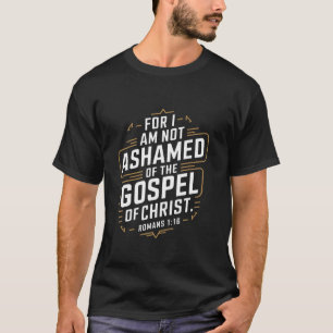 Camiseta No Me Avergüenzo Del Evangelio Versículo Bíblico D
