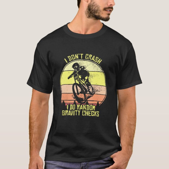 Camiseta No me caigo con la bicicleta de montaña Mtb de mon (Anverso)