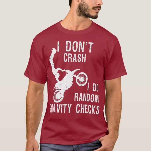 Camiseta No me caigo, hago controles aleatorios de gravedad (Anverso)