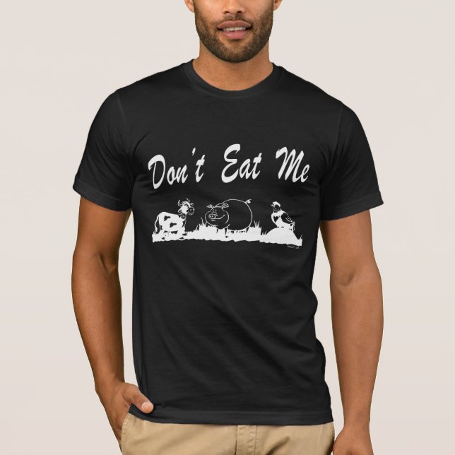 Camiseta No me coma (la oscuridad) (Anverso)
