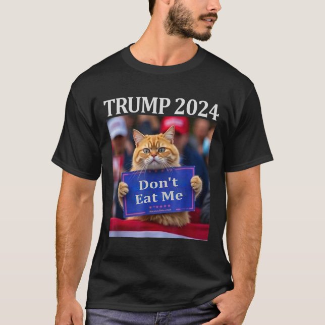 Camiseta No me comas gatos para Trump 2024 (Anverso)
