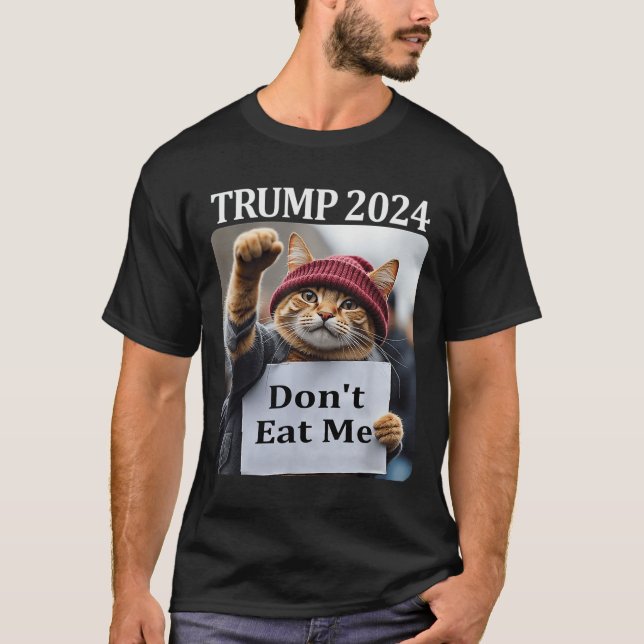 Camiseta No me comas gatos para Trump 2024 (Anverso)