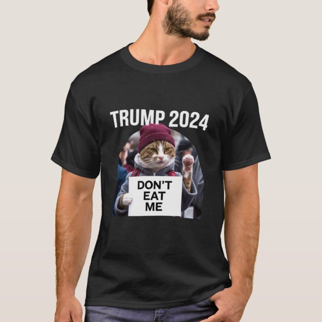 Camiseta No me comas gatos para Trump 2024 (Anverso)
