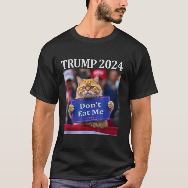 Camiseta No me comas gatos por Trump 2024 (Anverso)
