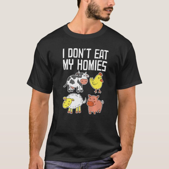 Camiseta No Me Come A Mis Hogares Graciosos Vegetarianos 1 (Anverso)