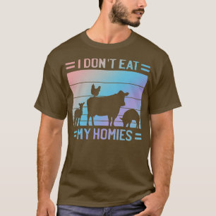Camiseta No me como a las casas diciendo "Vegetariano de ci