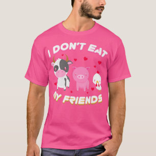 Camiseta No me como a mi amigo vegetariano de frutas vegana