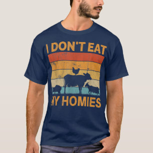 Camiseta No me como a mi casa, una torta vegetariana retro