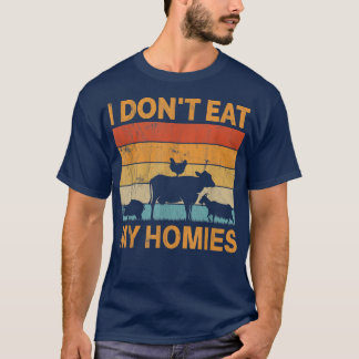 Camiseta No me como a mi casa, una torta vegetariana retro