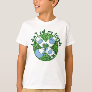 Camiseta No me como a mis amigos anima vegetariana vegetari