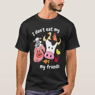 Camiseta No me como a mis amigos la crueldad contra los ani