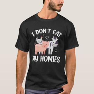Camiseta No me como a mis casas - Funny Vegan y vegetariano