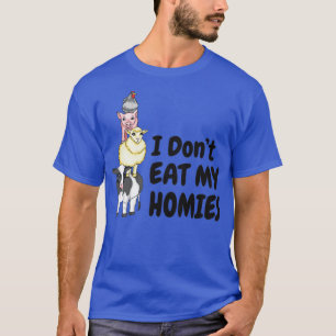 Camiseta No me como a mis casas vegetarianas veganas