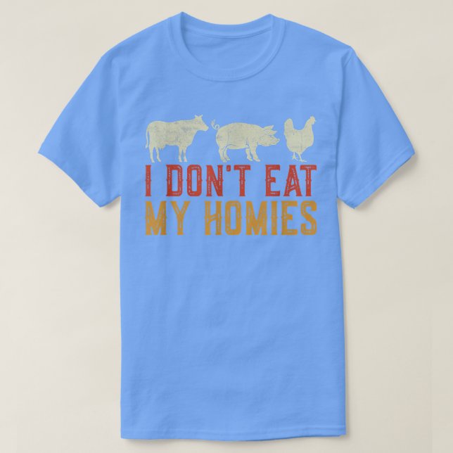 Camiseta No me como a mis casas verduras graciosas (Diseño del anverso)