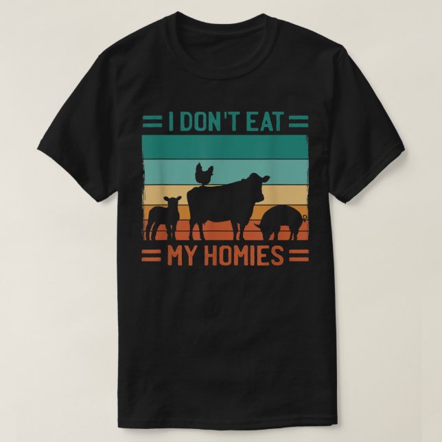Camiseta No me como a mis hogares... es gracioso... veneno  (Diseño del anverso)
