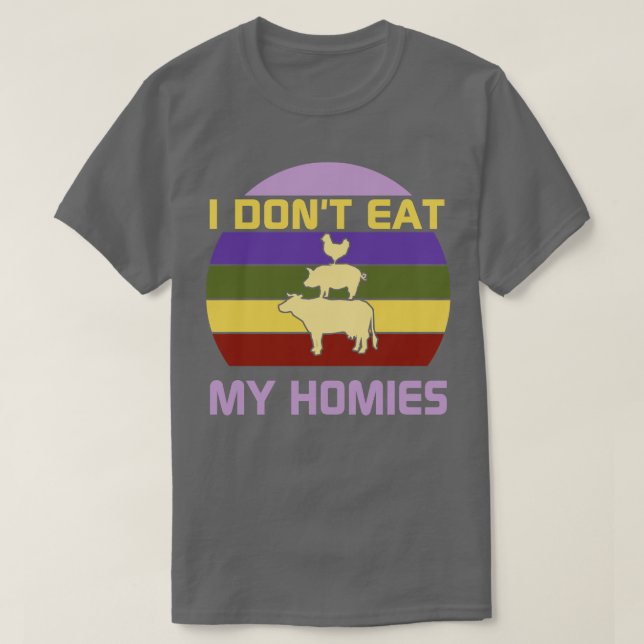 Camiseta No me como a mis homies (Diseño del anverso)
