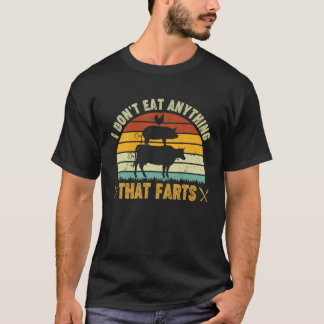 Camiseta No me como nada que le vaya mal al vegetariano del