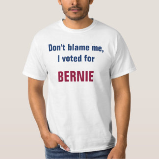 Camiseta No me culpe que voté a Bernie