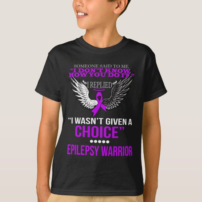CAMISETA NO ME DIERON UNA OPCIÓN DE GUERRA DE EPILEPSIA PAR (Anverso)