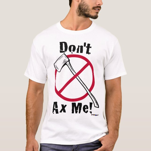Camiseta ¡No me engañes! Áx y círculo rojo (Anverso)