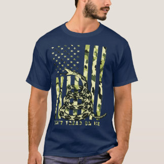 Camiseta No me enseñen la bandera estadounidense de mi camo