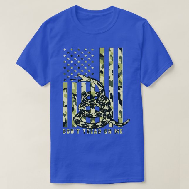 Camiseta No me enseñen la bandera estadounidense de mi camo (Diseño del anverso)