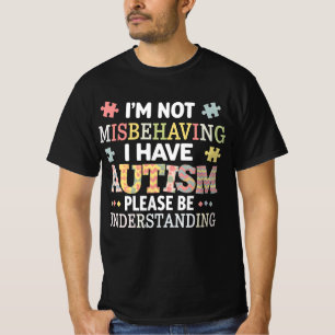 Camiseta No Me Estoy Portando Mal Tengo Conciencia del Auti