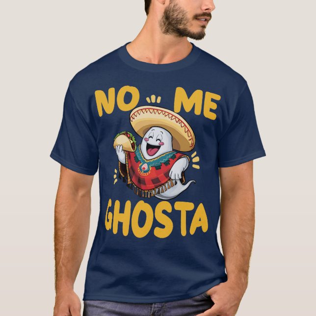 Camiseta no me ghosta halloween (Anverso)