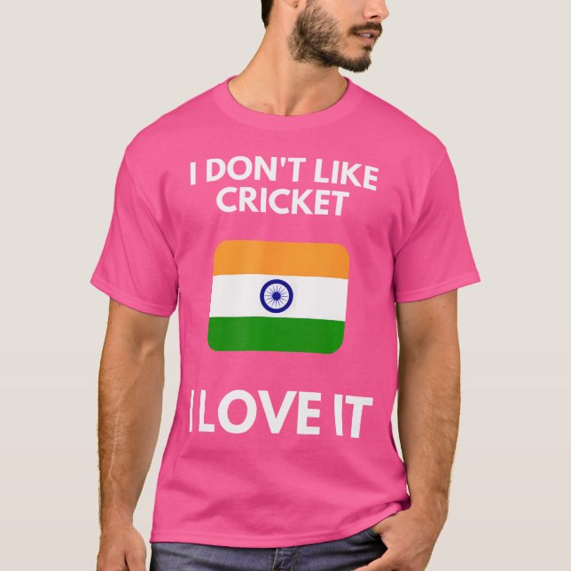 Camiseta No Me Gusta El Cricket Lo Amo El Cricket De La Ind (Anverso)