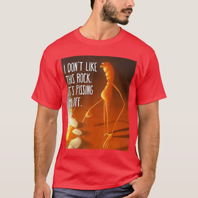 Camiseta No Me Gusta Esta Roca Marcus El Gusano (Anverso)
