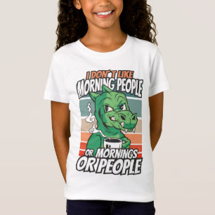 Camiseta No me gusta la gente de la mañana, de la mañana o 