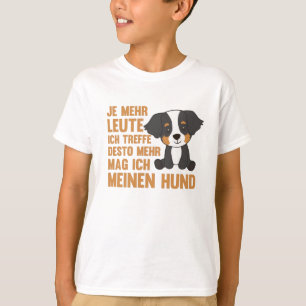 Camiseta No me gusta la gente, solo mi perro