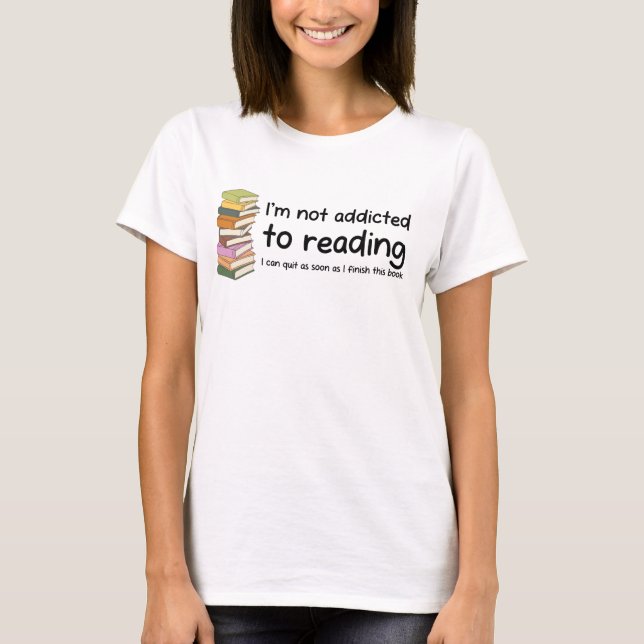 Camiseta No me gusta leer (Anverso)