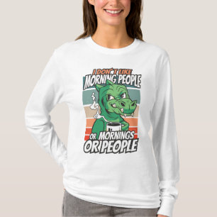 Camiseta No me gustan las personas de la mañana ni las maña
