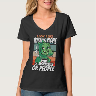 Camiseta No me gustan las personas de la mañana ni las maña