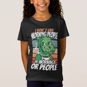 Camiseta No me gustan las personas de la mañana ni las maña