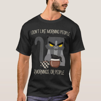 Camiseta No me gustan las personas madrugadoras ni las maña