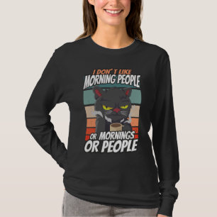 Camiseta No me gustan las personas que son mañaneras ni las