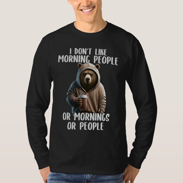 Camiseta No me gustan las personas que toman café por la ma (Anverso)