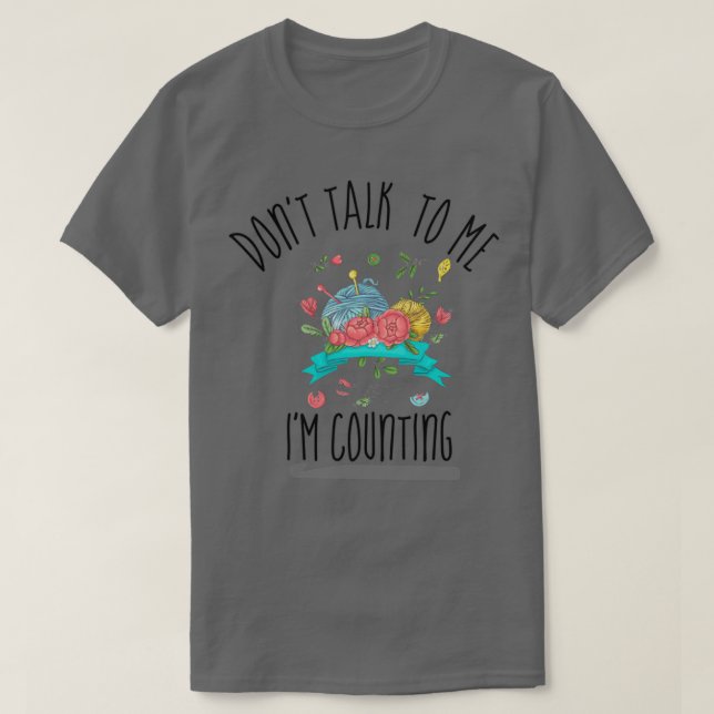 Camiseta no me hables, cuento crochet gracioso (Diseño del anverso)