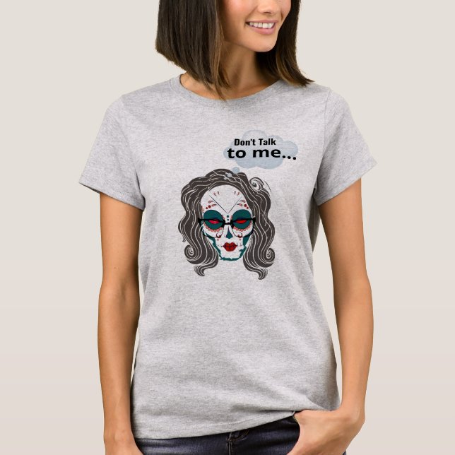 Camiseta No me hables de la graciosa sátira de la película  (Anverso)