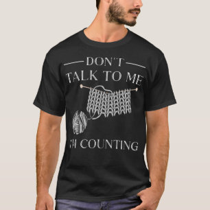 Camiseta No Me Hables Estoy Contando Crochet Divertido