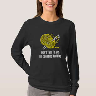 Camiseta No me hables, estoy contando de mimar a Crochet